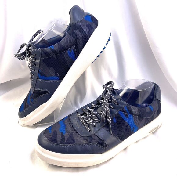 Cole Haan Grand Series Golf Shoes Men\'s 10M Blue Leather Camo Spikeless Sneakers main image 8